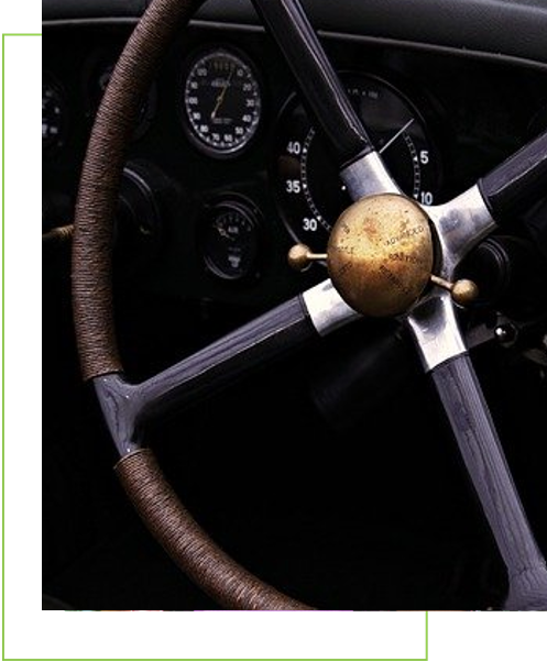 photo encart vert auto
